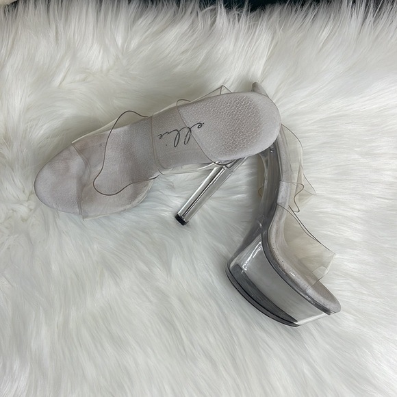❗️SOLD❗️ELLIE- CLEAR DANCER OR STRIPPER STILETTOS SIZE 7 - Picture 6 of 8